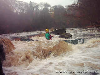 Top of Warden's Gorge. Grade 3. Drop in to this slot from river right and then turn sharp right.