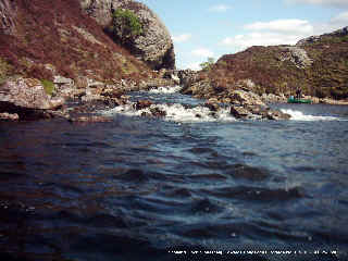 Looking back at portage on Loch Uidh Tarraigean.