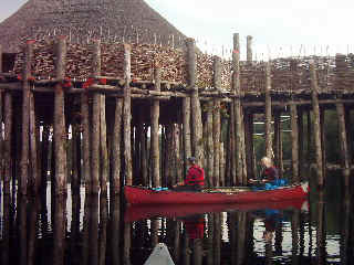 Crannog at eastern end of Loch Tay