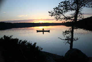 Another sunset- irresistable to paddle in