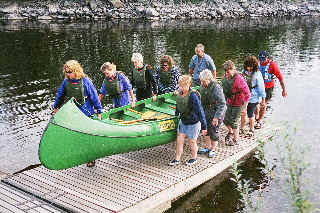 12 seater canoe - great for speed and instant achievement.