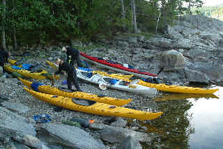 Canodal's range of sea kayaks.